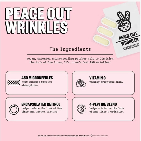 Peace Out Wrinkle Patches - Picture 6 of 8